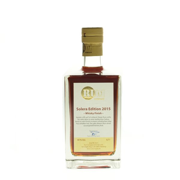Rum Company Solera Edition 2015 Whiskey Finish 0,7 l