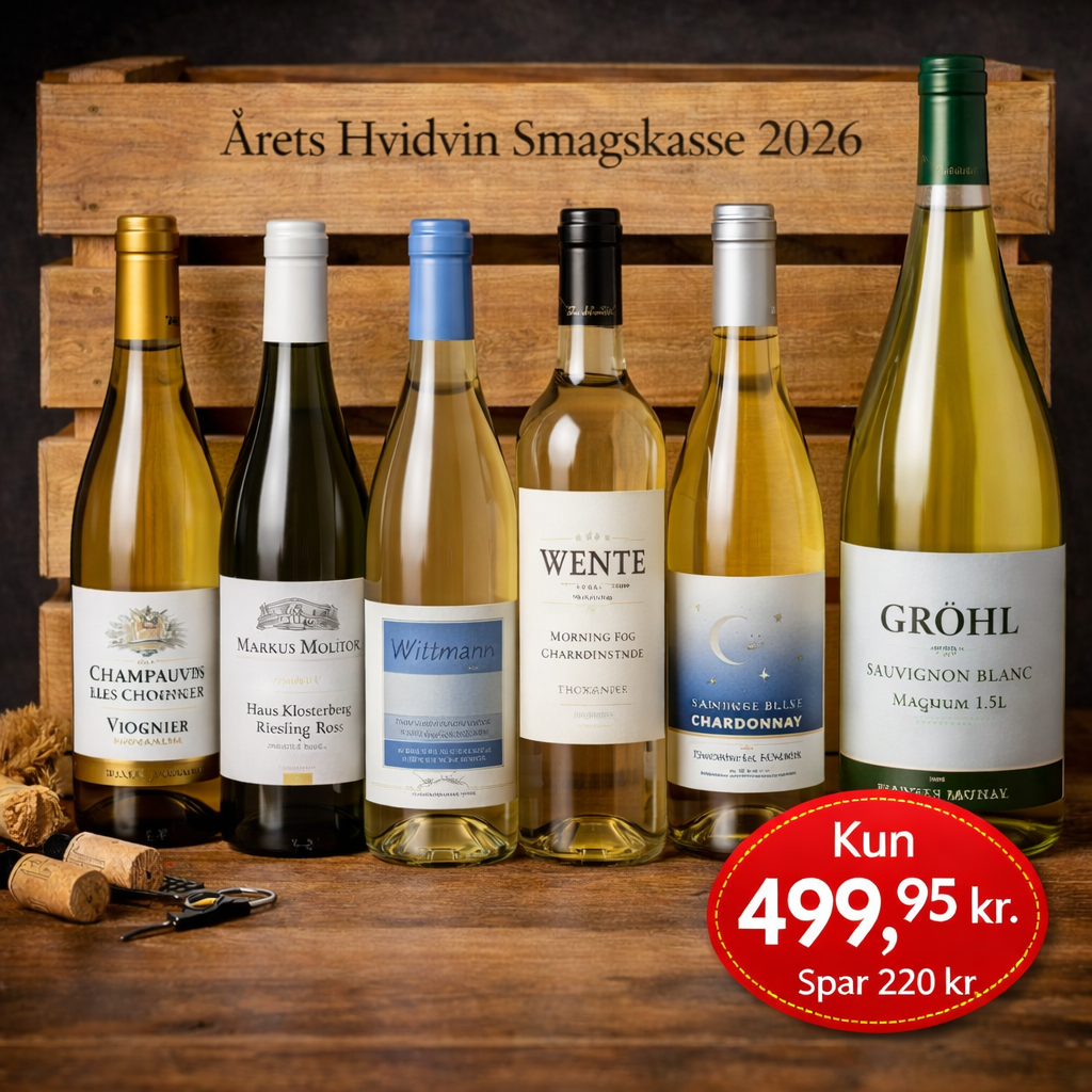 Årets Hvidvin Smagskasse 2026 6 fl.